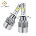 Universal style C6 H4 LED Headlight high power 36w 6000k/6500k 8000lm aluminum c6 h4 led headlight for car  led bulb